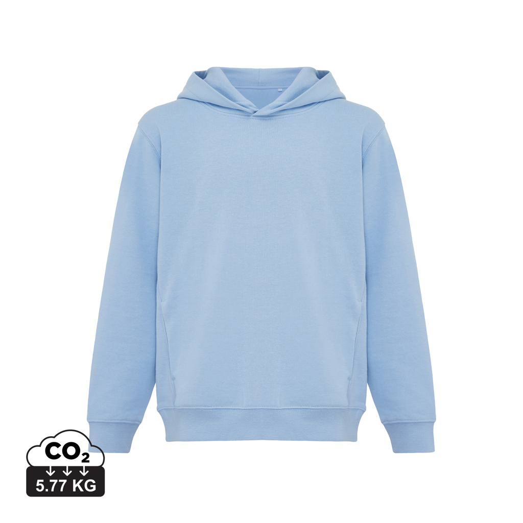 Sweat Enfant personnalisé coton bio 280g Iqoniq Yengo Kids Sky Blue
